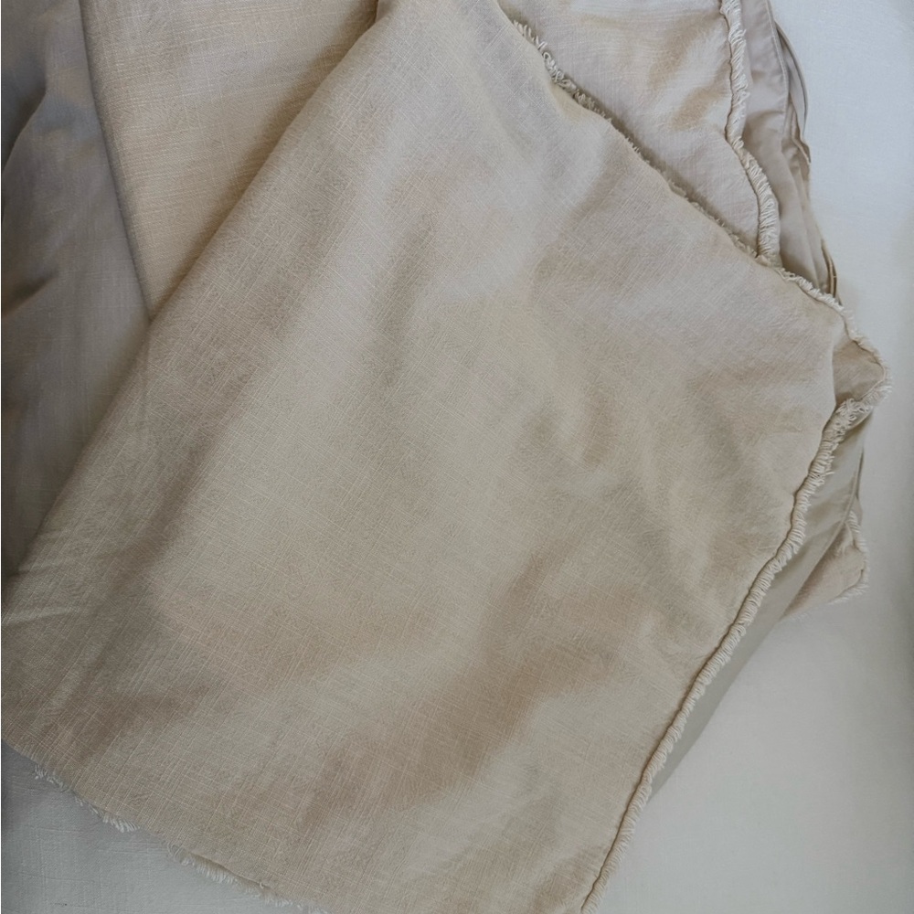 Casaluna Cream Linen Shams King x2